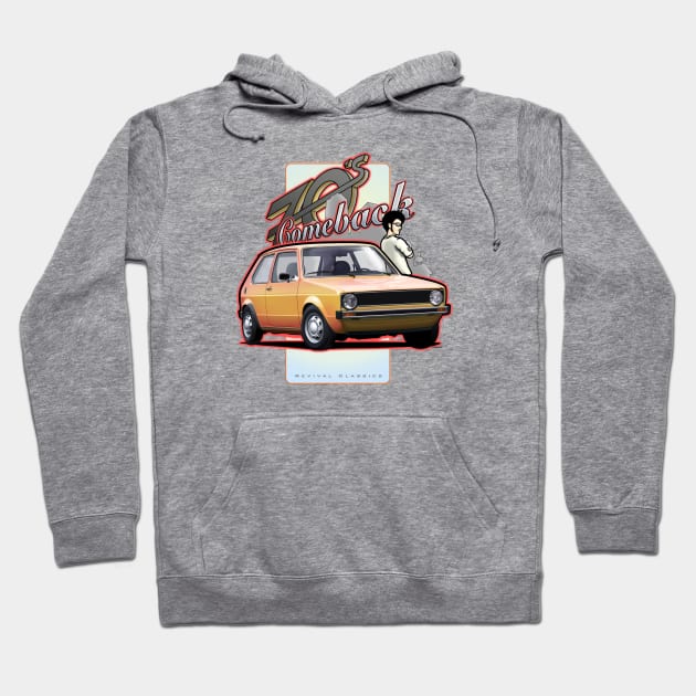 70s Comeback - MK1 Classic City Car Hoodie by GetTheCar